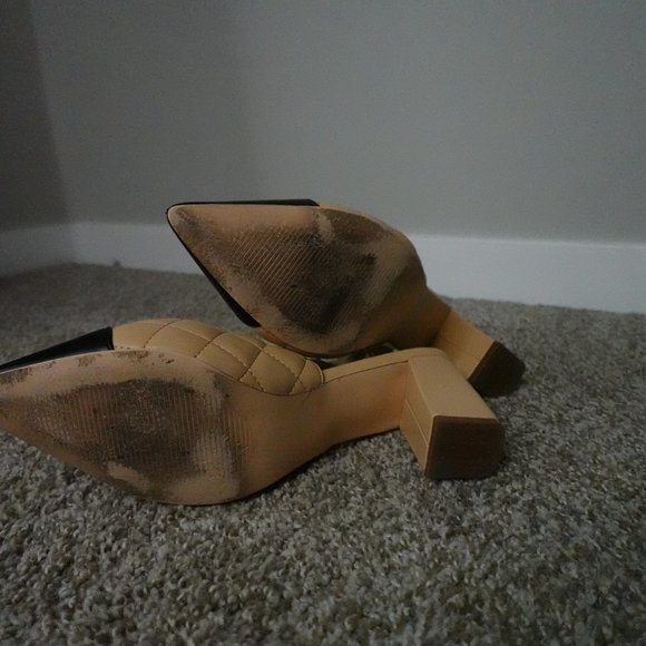 JustFab Edith Quilted Sling-Back Pumps - Size 11 - Picture 11 of 11